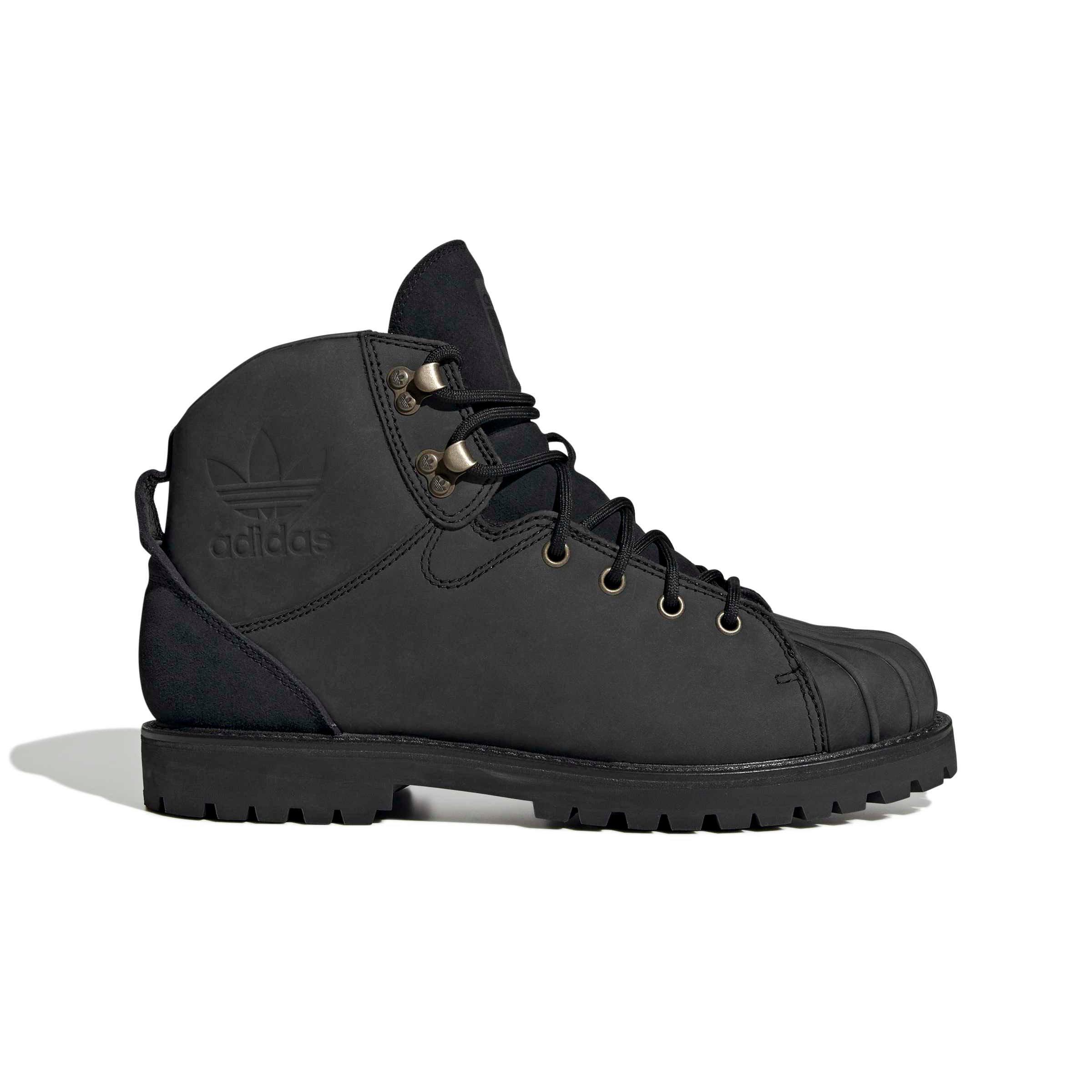adidas Originals Superstar "Core Black/Core Black/Grey Five" Men's Boot - BLACK/BLACK/GREY